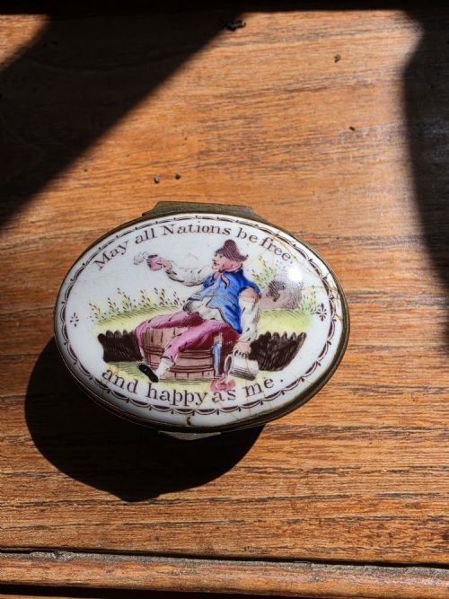 FINE BATTERSEA OR BILSTON ENAMEL C1790 - ADDITIONAL PHOTO 6