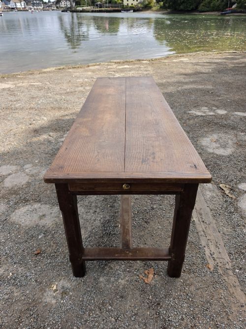 Twin Plank Chestnut Farmhouse Table 1700s