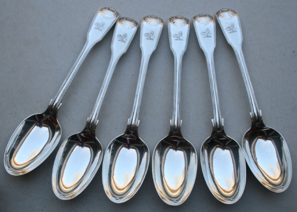 A Set Of 6 William IV Silver Table Spoons