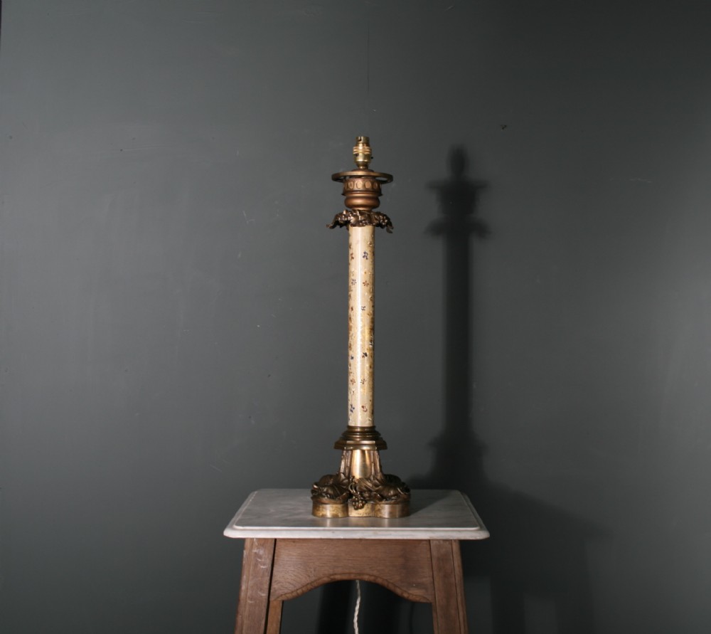 Late Georgian Chinoiserie Table Lamp