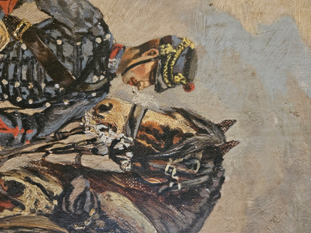 Impressionist Painting of Cavalry Officer View II