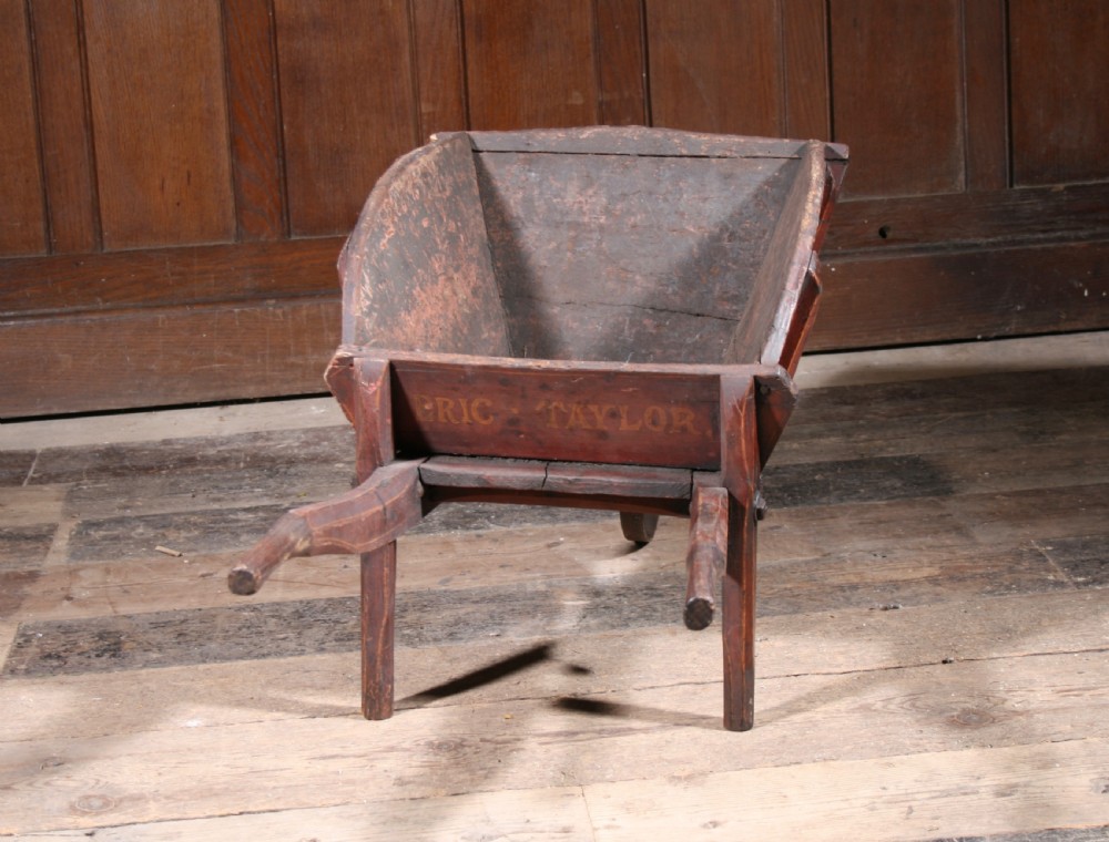 Antique Folk Art Barrow in Original Paint