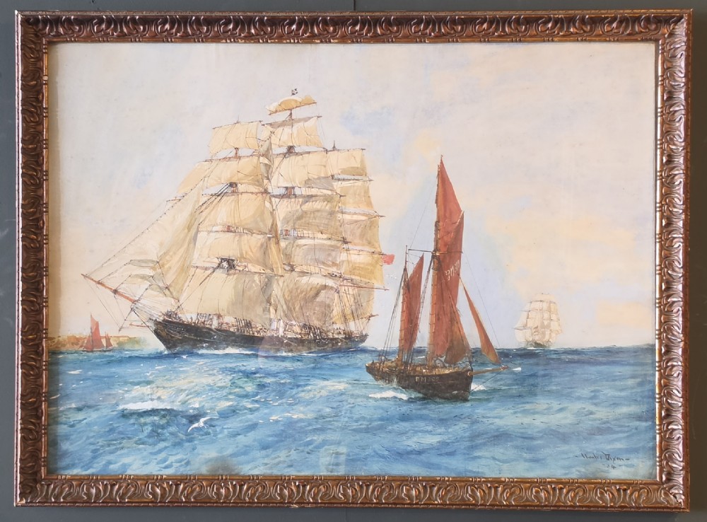 Charles Edward Dixon Original Watercolour 1934