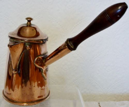 Antique English Georgian Copper Coffee Pot
