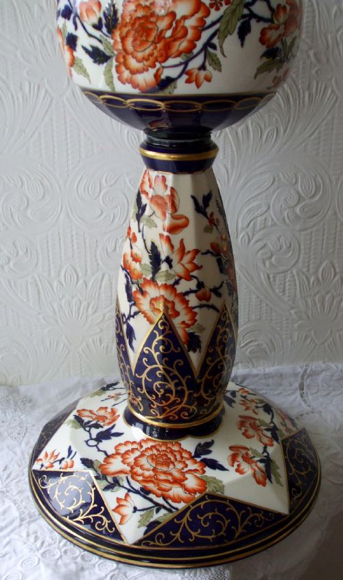 fig 1. Antique English Victorian Oil Lamp