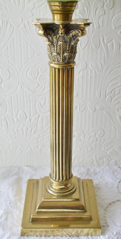 fig 1. Antique English Victorian Oil Lamp