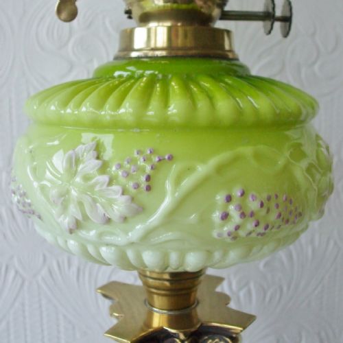 fig 2. Antique English Victorian Oil Lamp