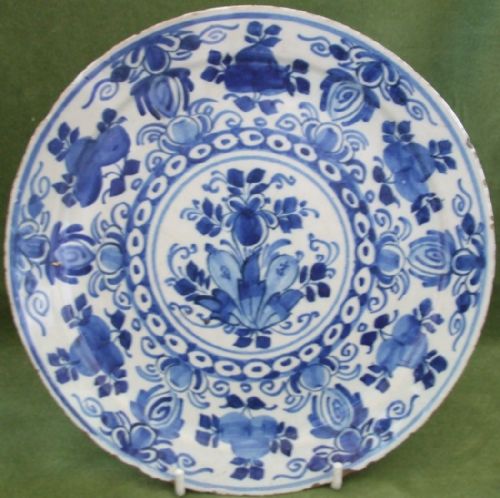 Antique Dutch Blue and White Delftware Plate