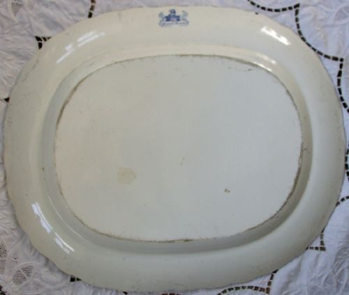 fig 1. Antique English Victorian Blue and White Transfer