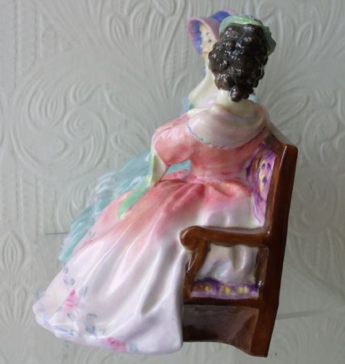 fig 1. Vintage English Royal Doulton Porcelain Figurine ~