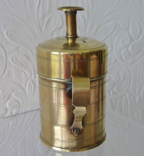 fig 1. Antique English Georgian Brass Bougie Box