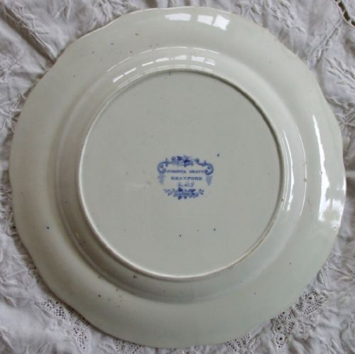 fig 1. Antique English Georgian Blue and White Transfer 