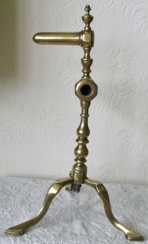 fig 2. Antique English Georgian Brass Double Goffering Iron