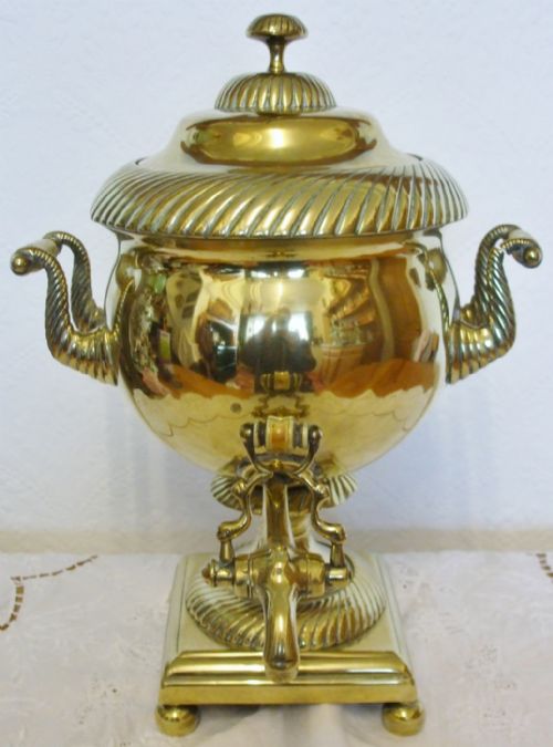 Antique English Georgian Brass Samovar