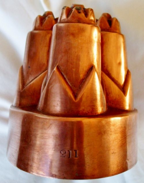 fig 1. Antique English Victorian Copper Jelly Mould