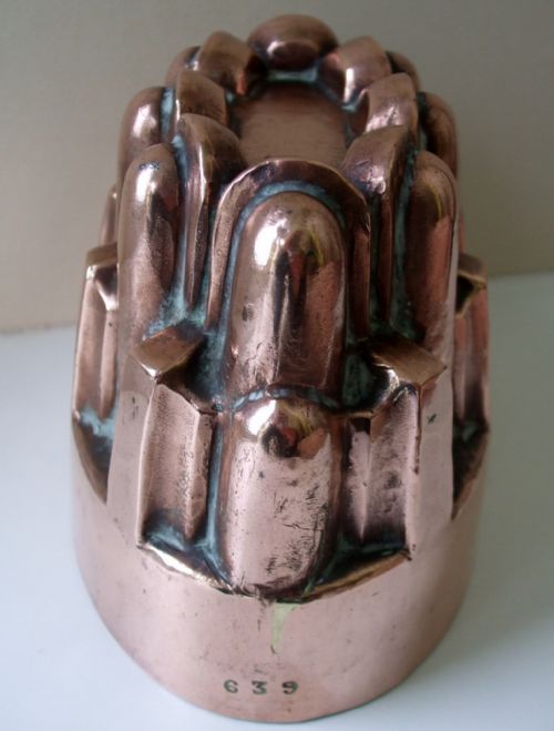 fig 1. Antique English Victorian Copper Jelly Mould