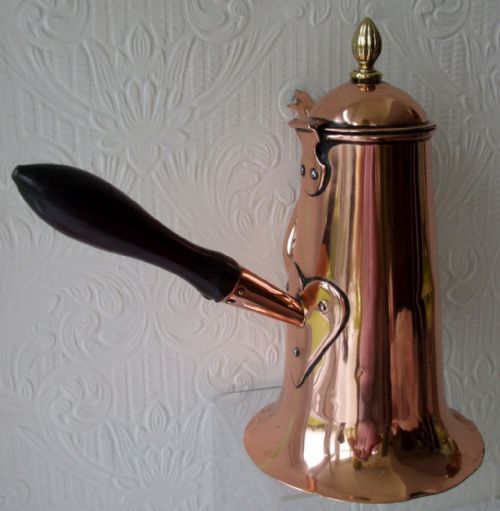 fig 2. Antique English Georgian Copper Coffee Pot