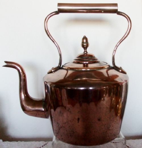 Antique English Victorian Copper Kettle