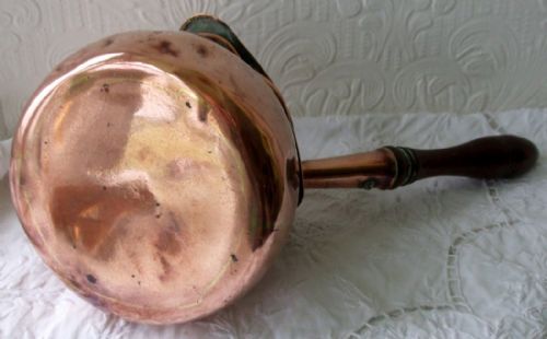 fig 2. Antique English Georgian Copper Brandy Warming Pan and Cover