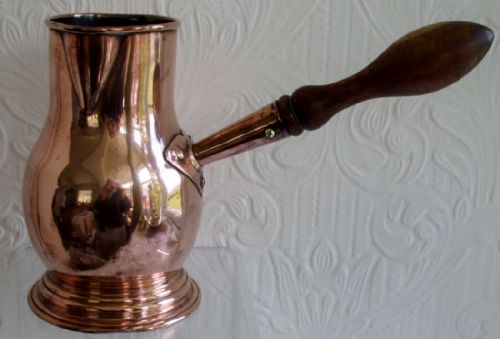 Antique English Georgian Copper Chocolate Pot