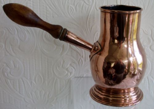 fig 2. Antique English Georgian Copper Chocolate Pot