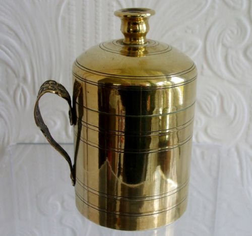 fig 2. Antique English Victorian Brass Bougie Box