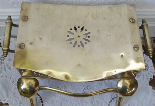 fig 1. Antique English Georgian Pierced Brass Footman