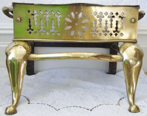 fig 2. Antique English Georgian Pierced Brass Footman