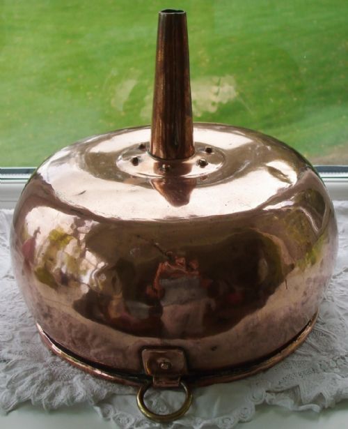 fig 1. Antique Scottish Victorian Copper Whiskey Funnel