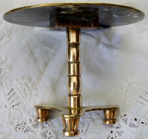 fig 1. Antique English Georgian Brass Candle Reflector