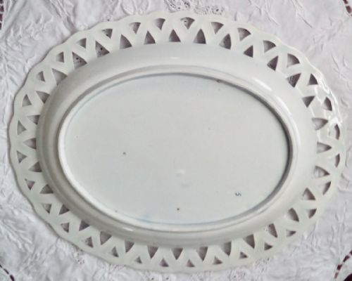 fig 1. Antique English Georgian Blue and White Transfer