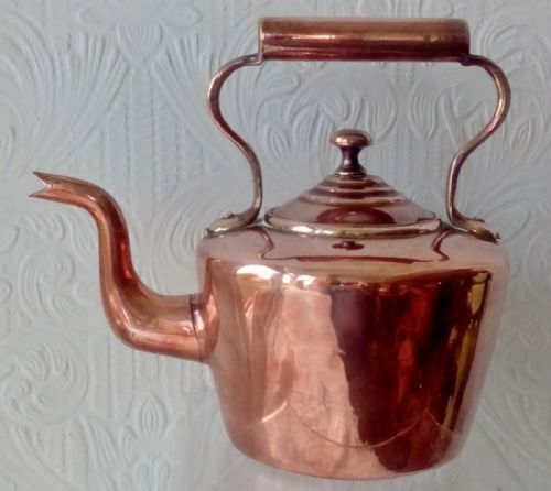 Antique English Victorian Copper Kettle