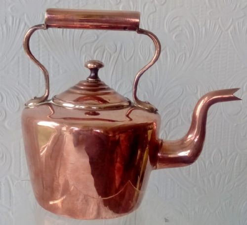 fig 2. Antique English Victorian Copper Kettle