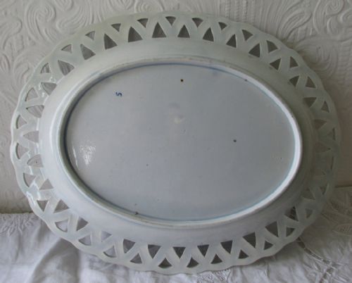 fig 1. Antique English Georgian Blue and White Transfer