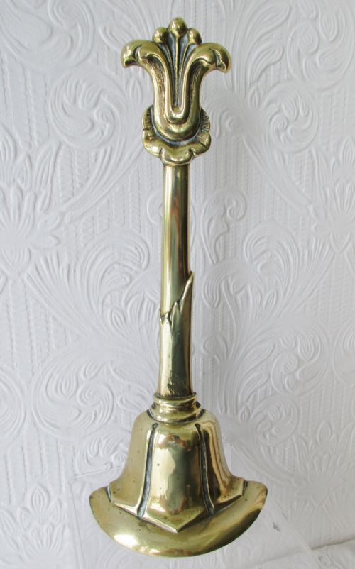Antique English Georgian Brass Door Porter / Doorstop