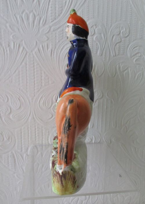 fig 1. Antique English Victorian Staffordshire Pottery Figure ~