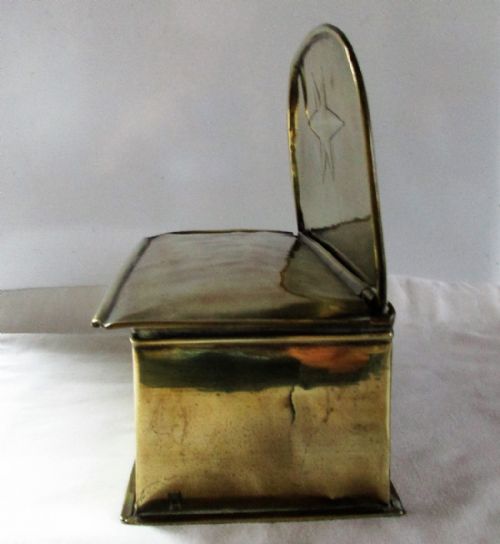 fig 1. Antique English Georgian Brass Hanging Box