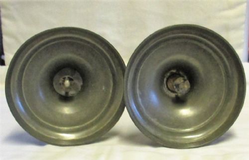 fig 1. Pair of Antique English Georgian Pewter Candlesticks