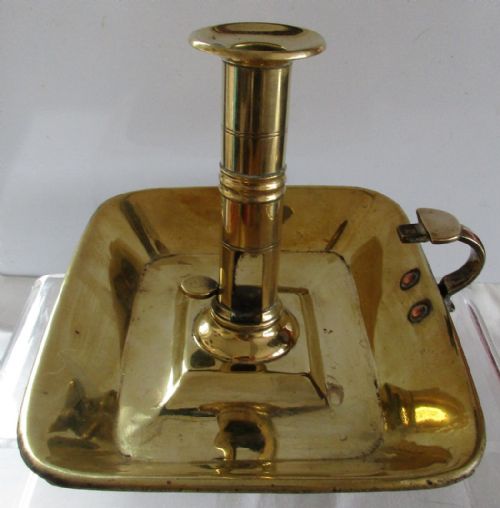 Antique English Georgian Brass Chamberstick