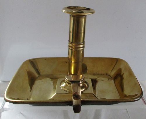 fig 1. Antique English Georgian Brass Chamberstick