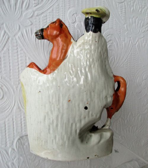 fig 2. Antique English Victorian Staffordshire Pottery Royal Portrait Figure ~