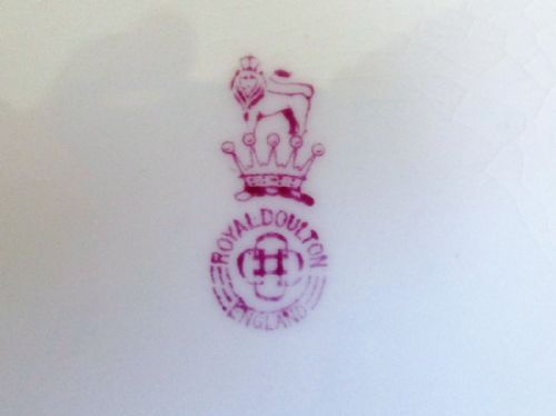 fig 2. Antique English Edwardian Royal Doulton Porcelain Cabinet Plate ~ Harry Piper
