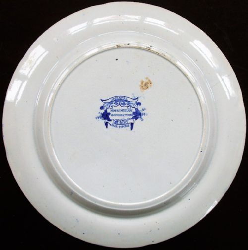 fig 1. Antique English Georgian Blue and White Transfer