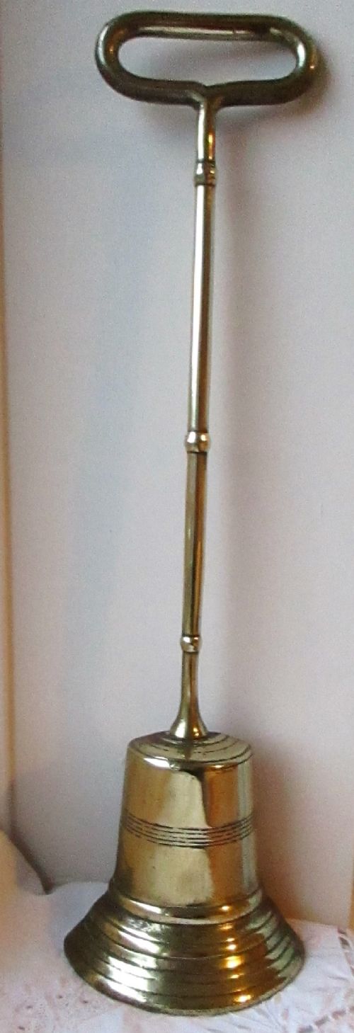 Antique English Georgian Brass Door Porter / Doorstop
