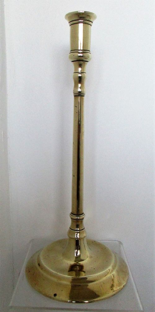 fig 2. Pair of Antique English Georgian Brass Candlesticks
