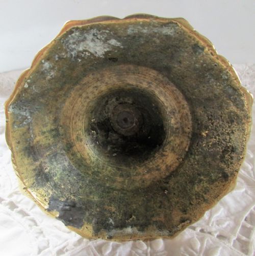 fig 2. Antique English Georgian Brass Candlestick