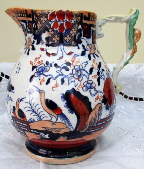 Fenton Stone Works Ironstone Jug ~ Charles James Mason & Co.