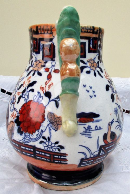 fig 1. Fenton Stone Works Ironstone Jug ~ Charles James Mason & Co.