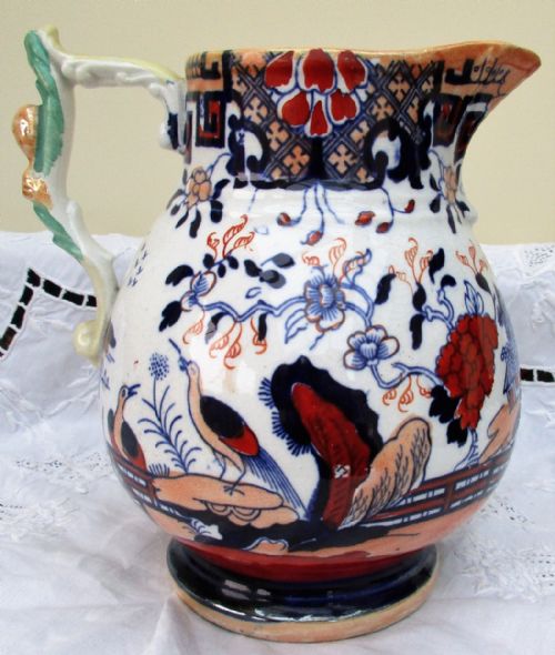 fig 2. Fenton Stone Works Ironstone Jug ~ Charles James Mason & Co.