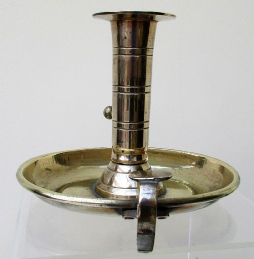 fig 1. Antique English Georgian Brass Chamberstick